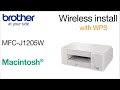 MFCJ1205W set up wireless with WPS - Macintosh