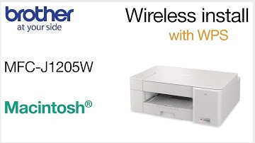 MFCJ1205W set up wireless with WPS - Macintosh