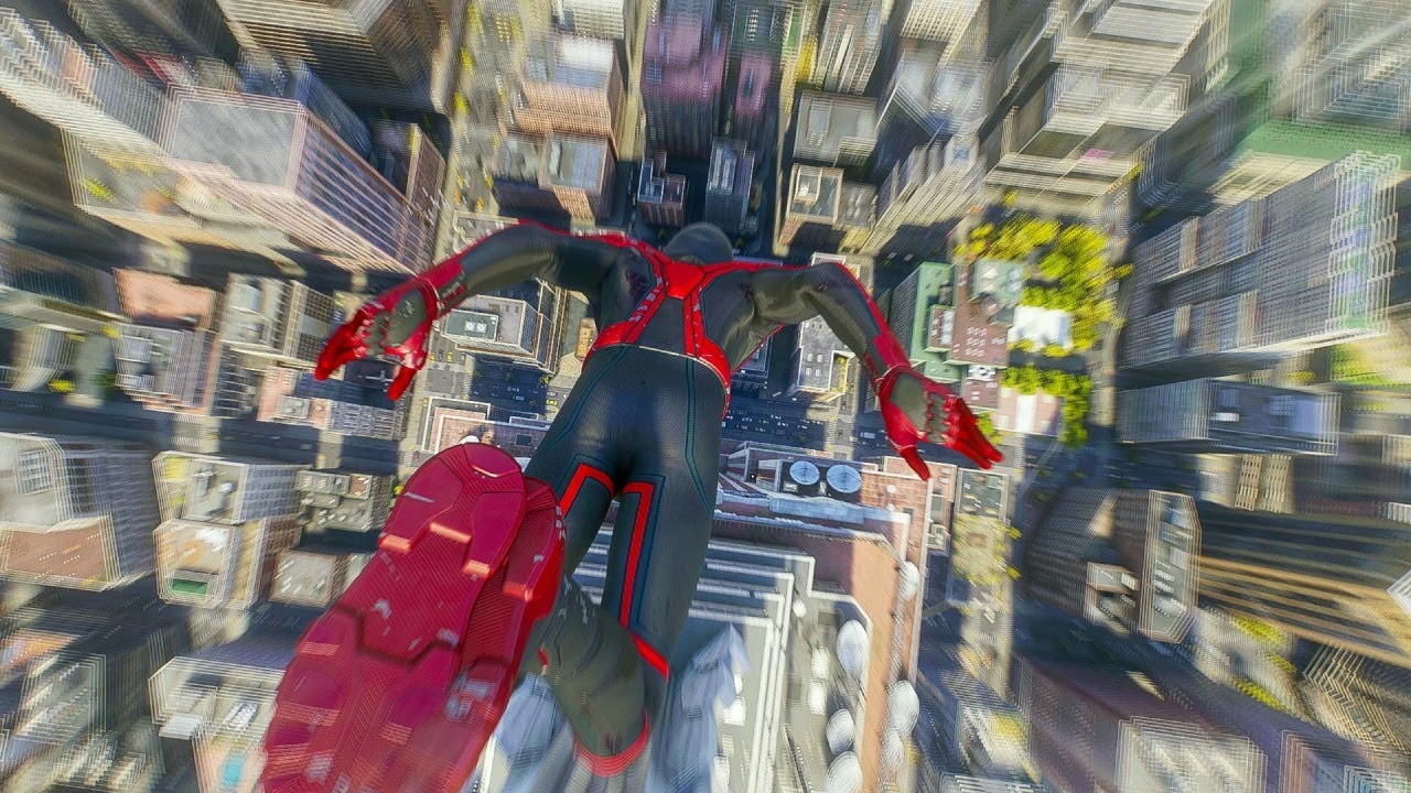 Jumping From The Highest Point In Marvel's Spider-Man 2 - YouTube