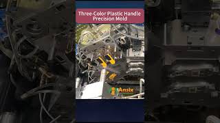 #Three Color Plastic Handle Precision Mold #ansix #ansix tech #Three color moulds #three color tools