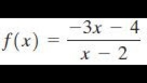 Find the inverse of f(x) = (-3x-4)/(x-2) and check it