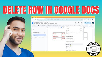 How to Delete a Row in Google Docs