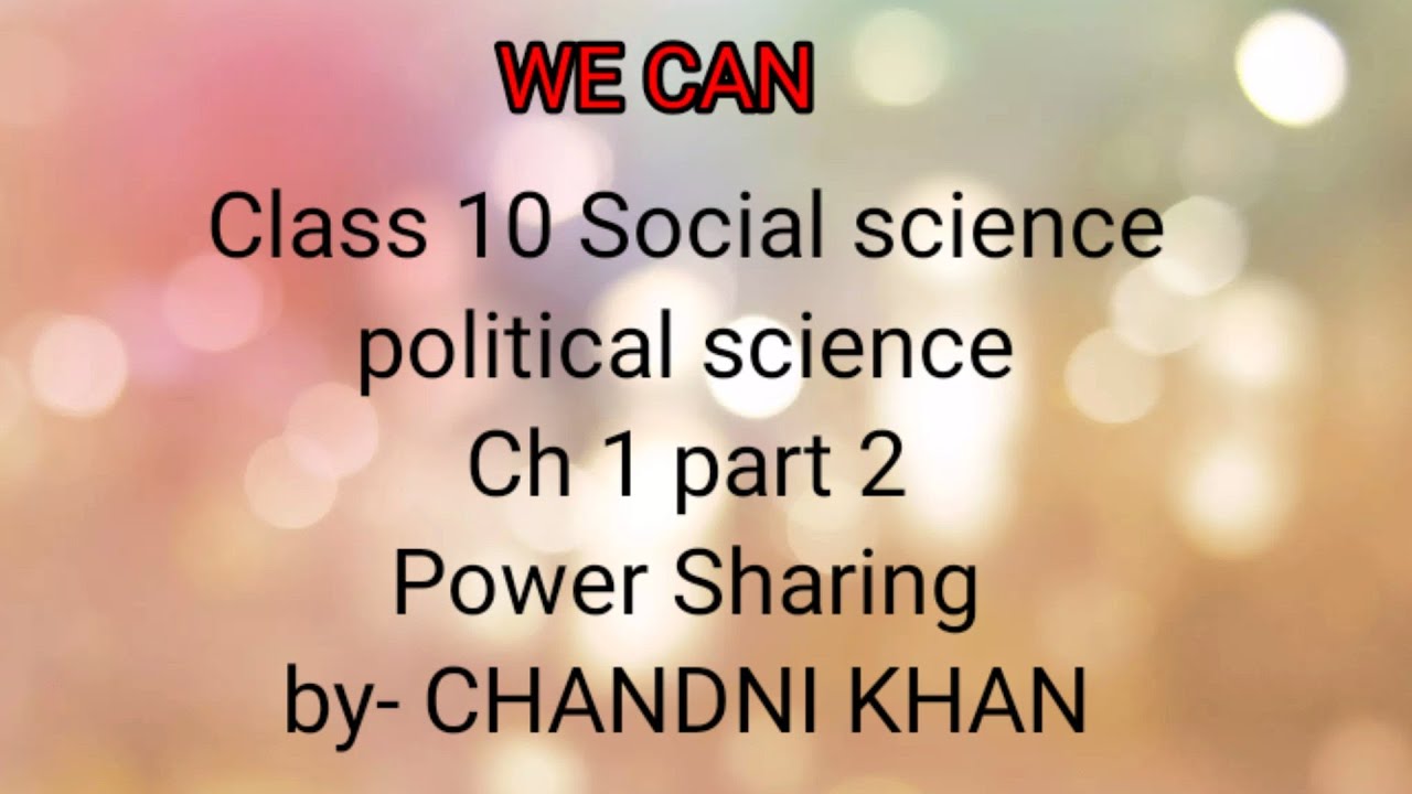 Class 10 Social science 