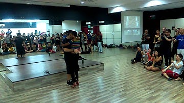 Felicien Rossa & Isabelle Periac - Kizomba Extremo 2015, Demo 3 (Intermediate Partnerwork)