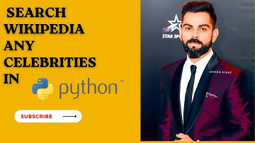 Wikipedia Search using python | Wikipedia API | 3 minute python #short #wikipedia #viratkohli