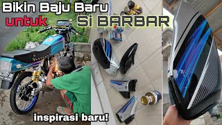 Baju Baru Si GL BARBAR - INSPIRASI BARU MENGECAT FULL BODY MOTOR HONDA GL AKA KAWASAKI SERPICO