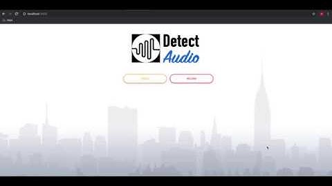 Xử lý tiếng nói - Video demo Detect Audio