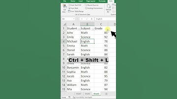 5 seconds: Sort Grades Largest to Smallest #exceltips #learnexcel #sortexcel