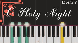 Video thumbnail of "O Holy Night | EASY Piano Tutorial"