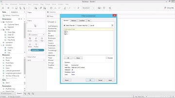 Tableau Tutorial 63: Lookup Filter with Parameter Control and Customized Set