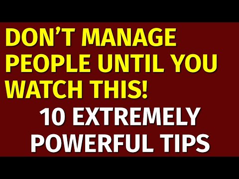 Video: How To Manage Staff