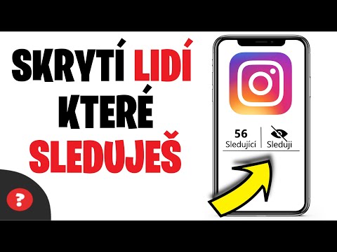 Jak SKRÝT LIDÍ které SLEDUJI na INSTAGRAMU | Návod | Telefon / Instagram