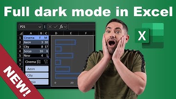 Dark Mode in Excel - New in 2025