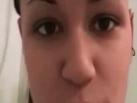 Brunette girl toilet farts