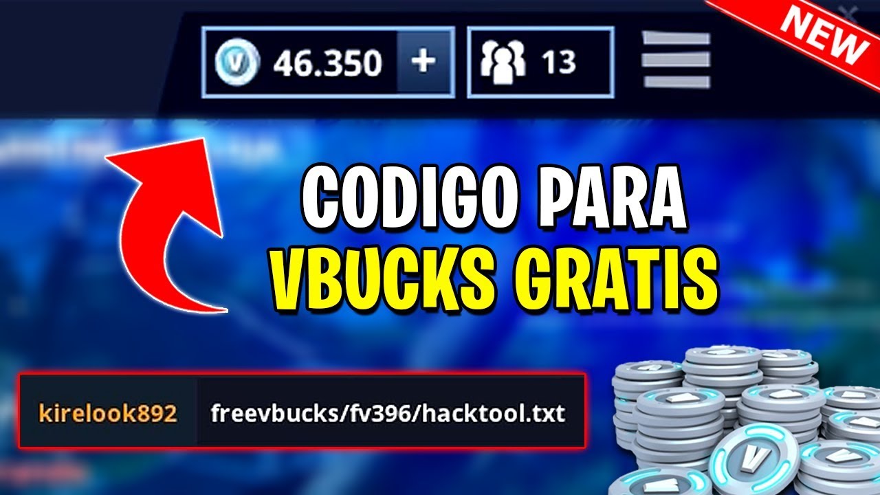 NOVO CÓDIGO PARA GANHAR V-BUCKS GRÁTIS NO FORTNITE BATTLE ... - 1280 x 720 jpeg 130kB