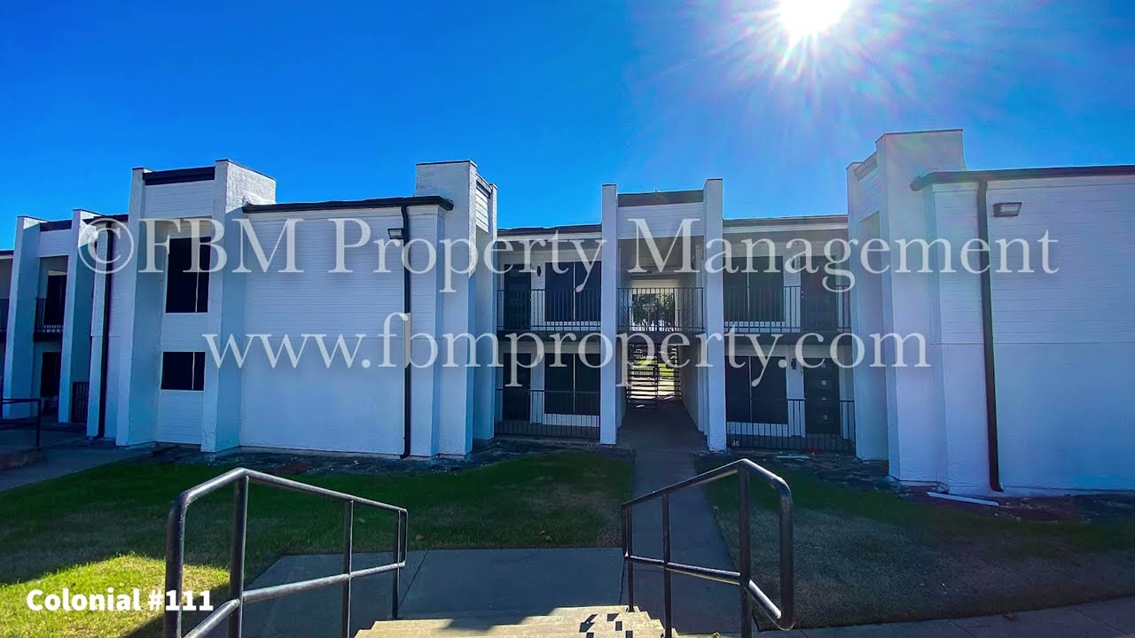 Colonial Apartments 111, 1 Bedroom, 1 Bathroom Apartment in Ennis, TX YouTube