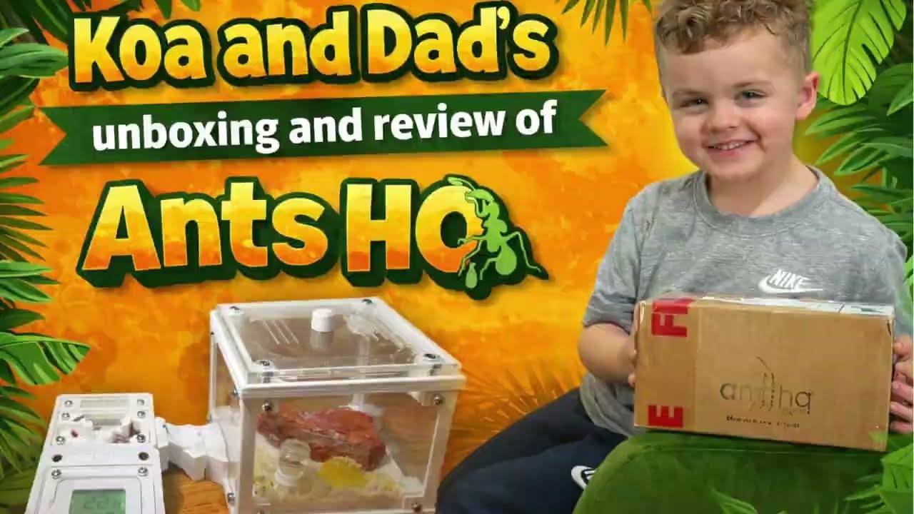 Unboxing and review of AntsHQ! Their innovative ant farms are amazing! Let's check out this set up!