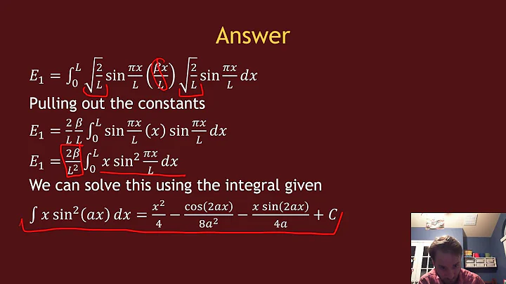 Lecture 33   Perturbation Theory Example