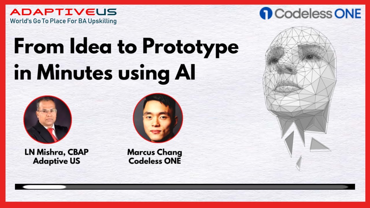 From Idea to Prototype in Minutes using AI | Adaptive US Webinar - YouTube