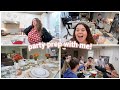 party prep, decorate, & cook with me for friendsgiving!!