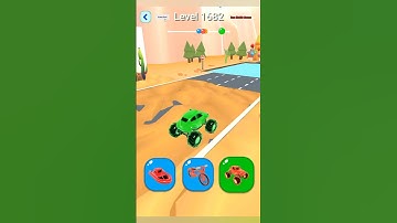 Shape-Shifting GAMEPLAY Level -1682  Walkthrough - New Update Car Racing #Shorts #ShapeShifting