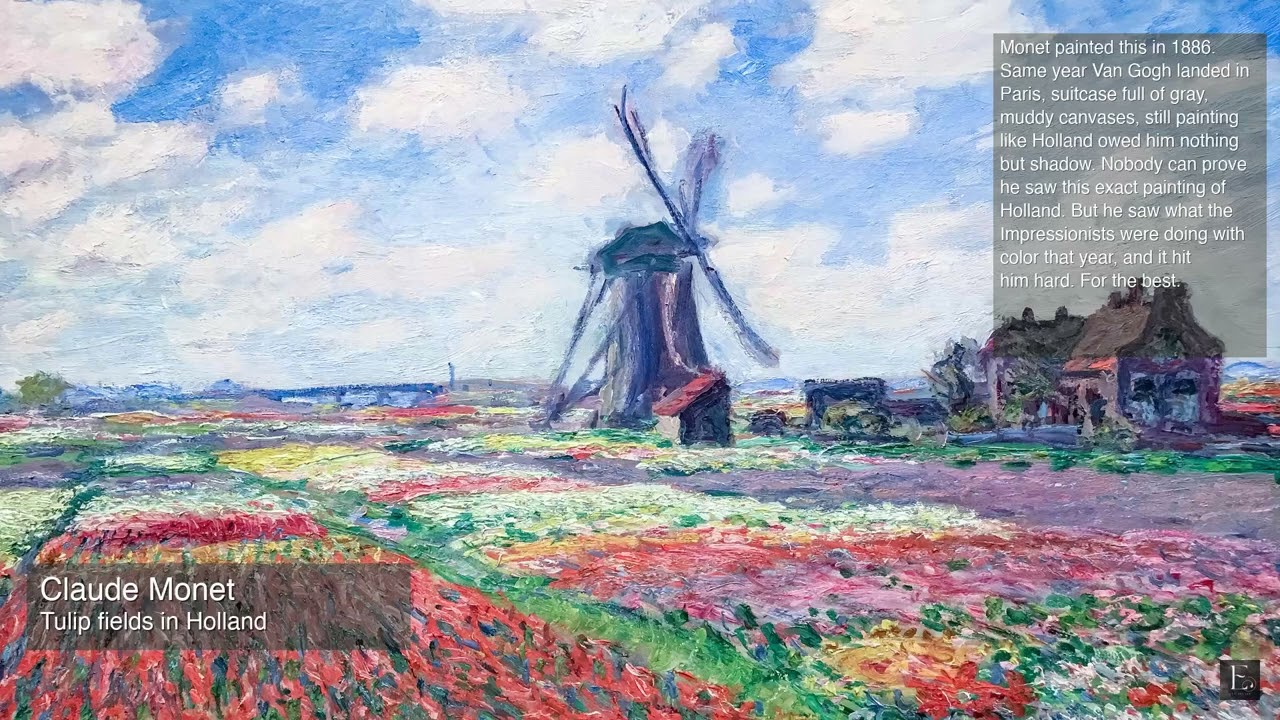 Claude Monet – Tulip fields in Holland - 2 Hour Screensaver