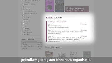 SpringerLink Tutorial 01 Introduction (Dutch subtitles)