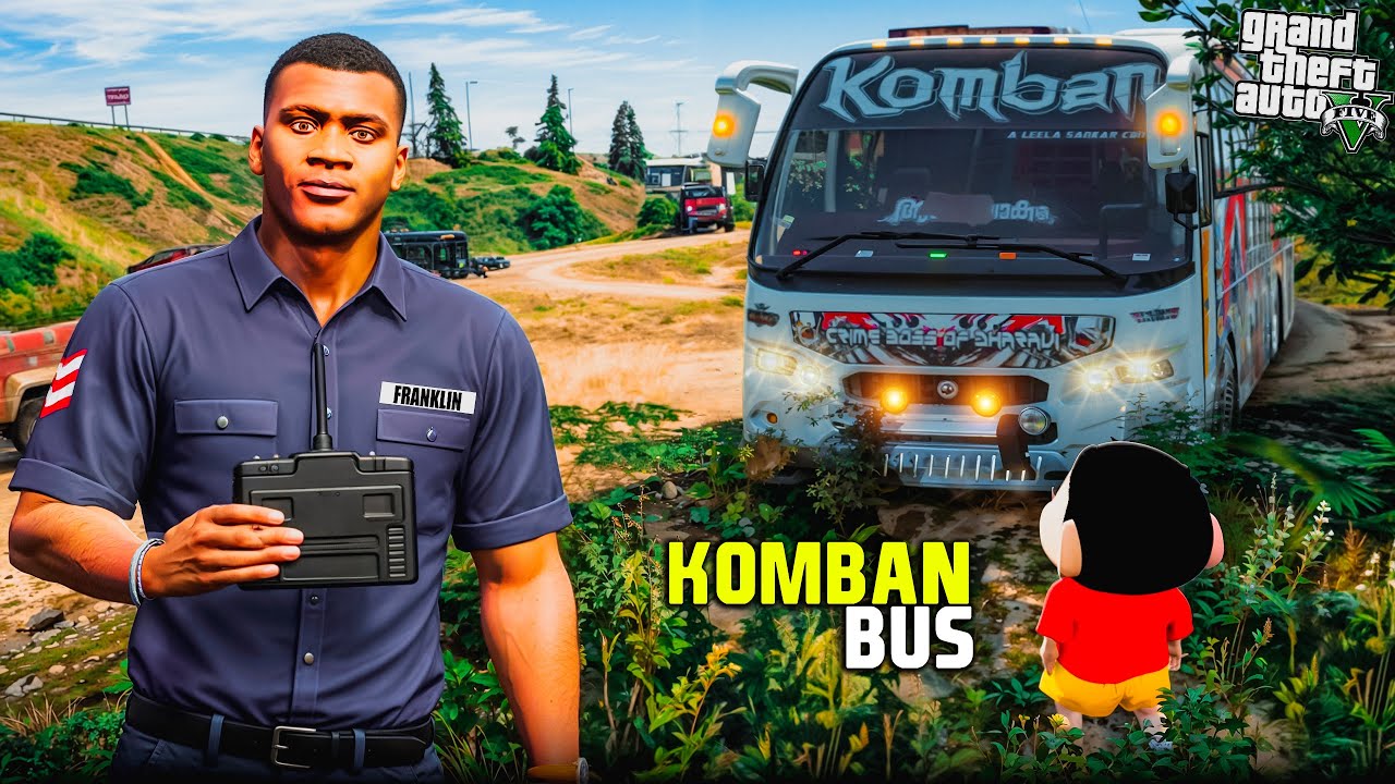 GTA 5: Shinchan & Franklin Find The Missing Komban Bus In Gta 5