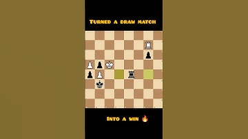 Turned a draw match into winning 🔥🔥#chess #shorts