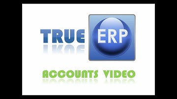 TrueERP Software Accounts video