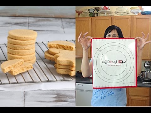 PEANUT BUTTER CUT OUT COOKIES, DOUGH EZ ROLLING SYSTEM, HANIELA'S