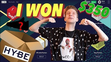 $350 HYPEBEAST MYSTERY BOX WIN ON HYBE! (INSANE VIRTUAL MYSTERY BOXES)
