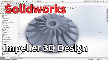 How to draw an Impeller using CAD software  I SOLIDWORKS TUTORIAL I 3D printing