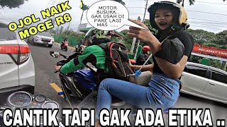 CEWEK GAK TAU D1RI ...BARU Naik MOGE R6 BELAGU Banget, MOTOR NINJA GUE DI HIN4 BUTUT KARENA NGASEP..