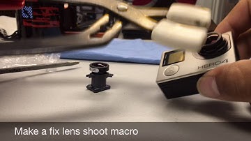 Modify GoPro Hero 4 lens to shoot macro video and photos.