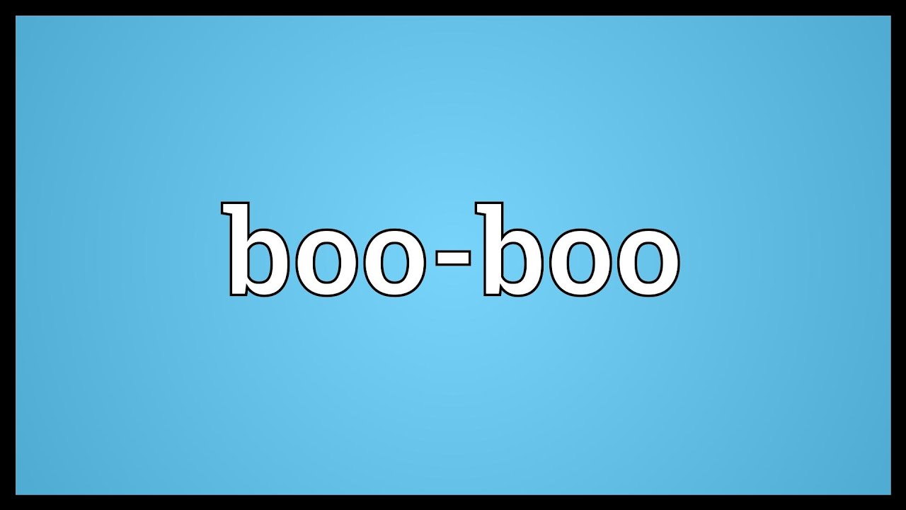 Boo-boo Meaning