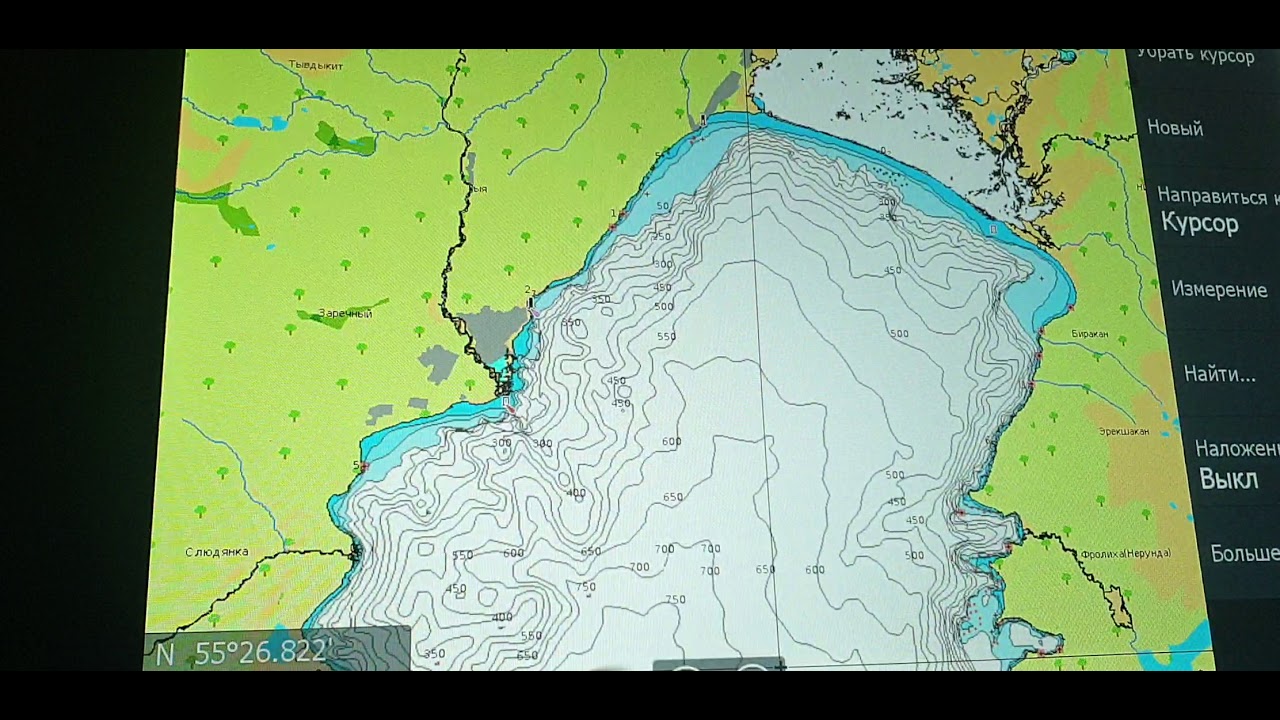 Карта глубин реки Шоша - информация об особенностях рыбалки