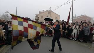 Bailes de las Alcaldesas y juego de Banderas en Zamarramala. Fiesta Santa Águeda 2018(3)