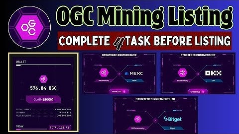 OGC Task Complete। OGC Coin Listing June । OGC Coin Claim Task Complete | OGC Coin  Wallet Update