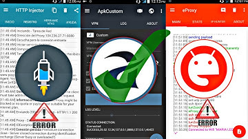 NUEVO ERROR , NUEVA OPCIÓN/INTERNET GRATIS CON EPROXY Y HTTP INJECTOR
