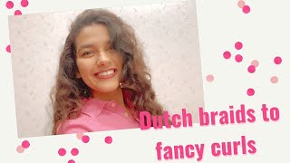 DUTCH BRAIDS TUTORIAL |  ازاي تعمل شعرك ضفيرة متداخلة هيديكي منظر كيرلي جميل وعملي ومناسب للصيف