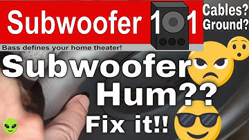 How To Solve Subwoofer Hum! Cables, Grounding, SVS, Mediabridge