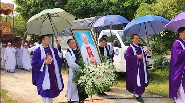 Đón Cha Cố Giuse Trần Đức Tâm Giáo Phận Bùi Chu Ra Thánh Đường Thánh Lễ An Táng Đức Cha Chủ Sự 