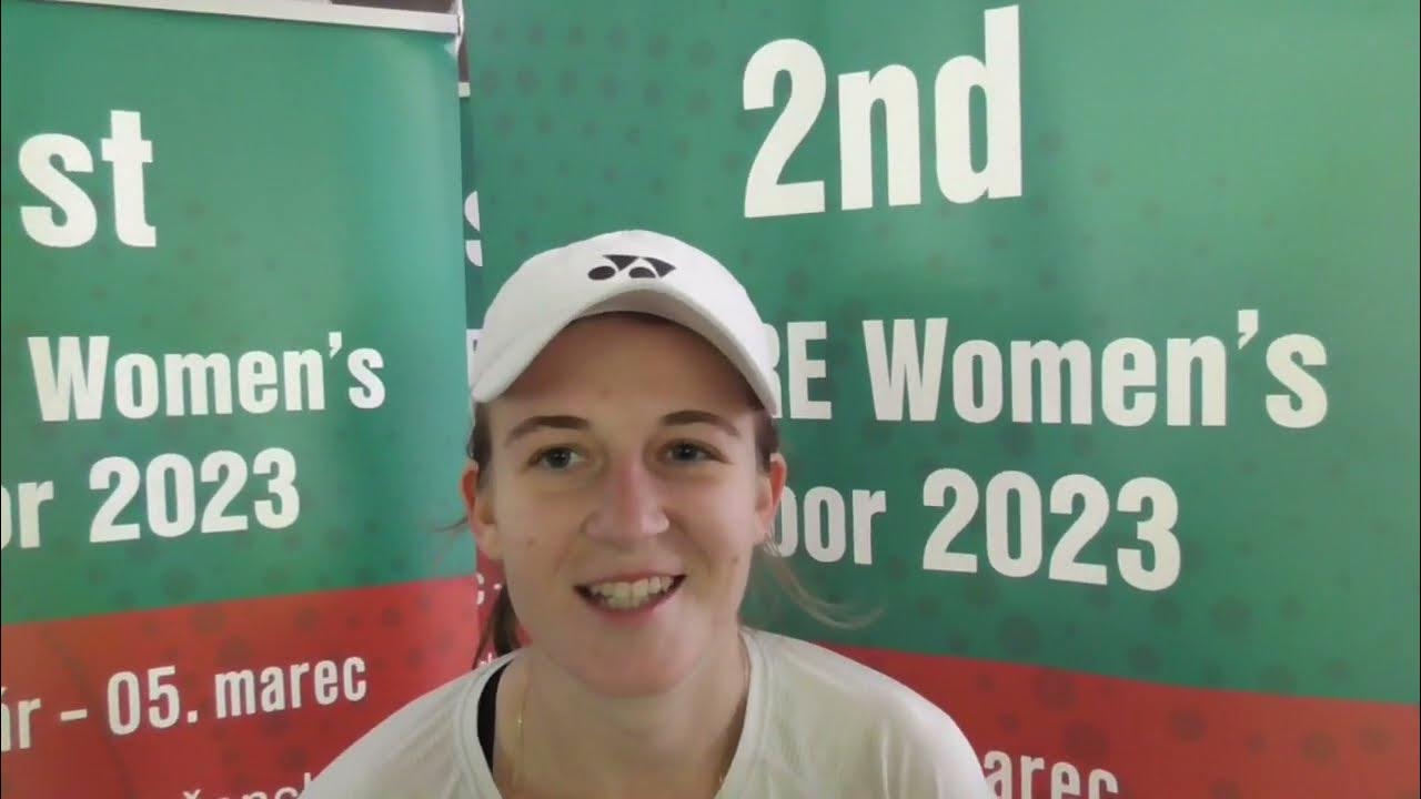 2nd W60 EMPIRE Women's Indoor 2023 Lea Boskovic interview after she