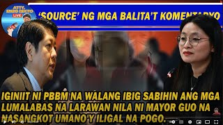 IGINIIT NI PBBM NA WALANG IBIG SABIHIN ANG MGA LUMALABAS NA LARAWAN NILA NI MAYOR GUO