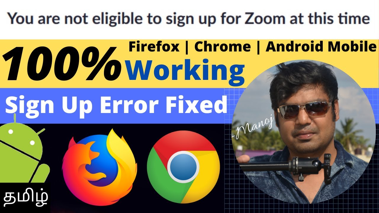 You are not Eligible to Sign up for Zoom at this time... - youtube