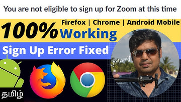 You are not Eligible to Sign up for Zoom at this time | Sign up Error fix | PC, Laptop and Android