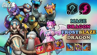META DRAGON MAGE THIS SEASON ??🐲🧙🏻6 MAGE 5 DRAGON WITH FROSTBLAZE DRAGON • AUTO CHESS screenshot 1