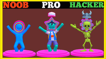 NOOB vs PRO vs HACKER - Layer Man 3D Max Level Gameplay Walkthrough (Android, iOS)