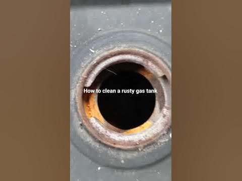how to de-rust a metal gas tank - YouTube